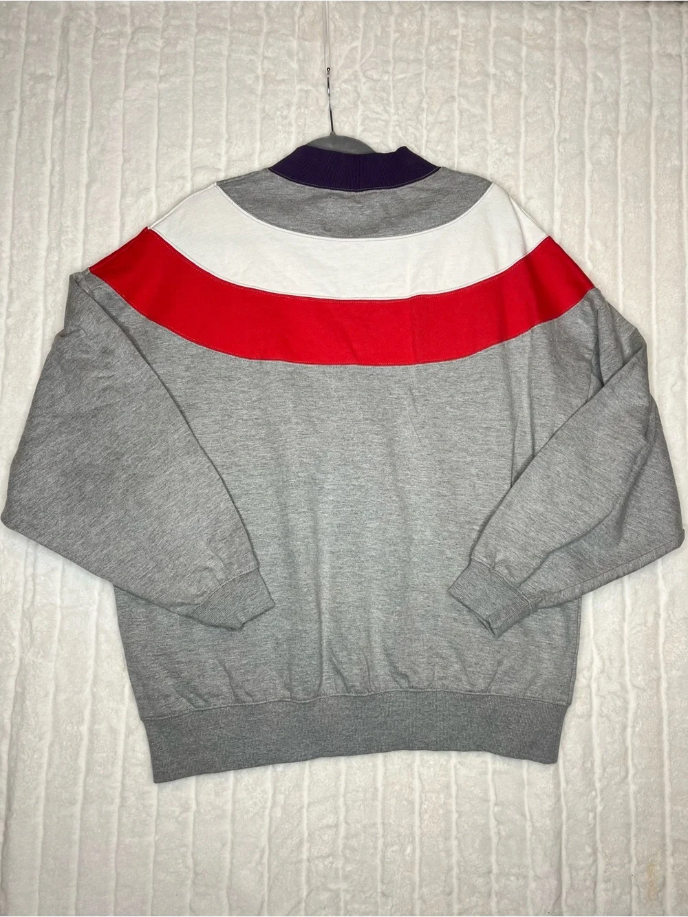 BDG Urban Outfitters Vintage Style Chevron Colorblock Mock Neck Sweatshirt Med